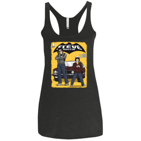T-Shirts Vintage Black / X-Small Strange Duo Women's Triblend Racerback Tank