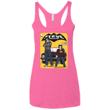 T-Shirts Vintage Pink / X-Small Strange Duo Women's Triblend Racerback Tank