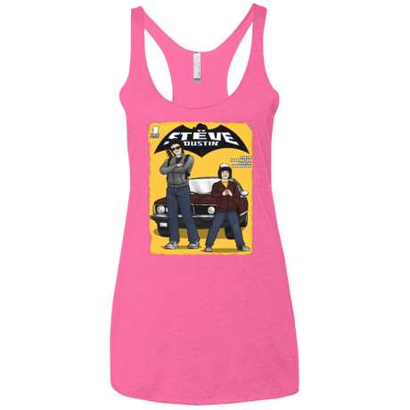 T-Shirts Vintage Pink / X-Small Strange Duo Women's Triblend Racerback Tank