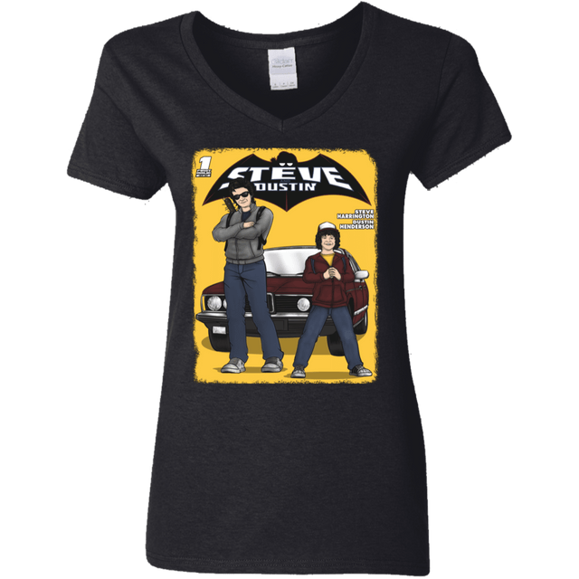 T-Shirts Black / S Strange Duo Women's V-Neck T-Shirt