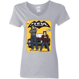 T-Shirts Sport Grey / S Strange Duo Women's V-Neck T-Shirt