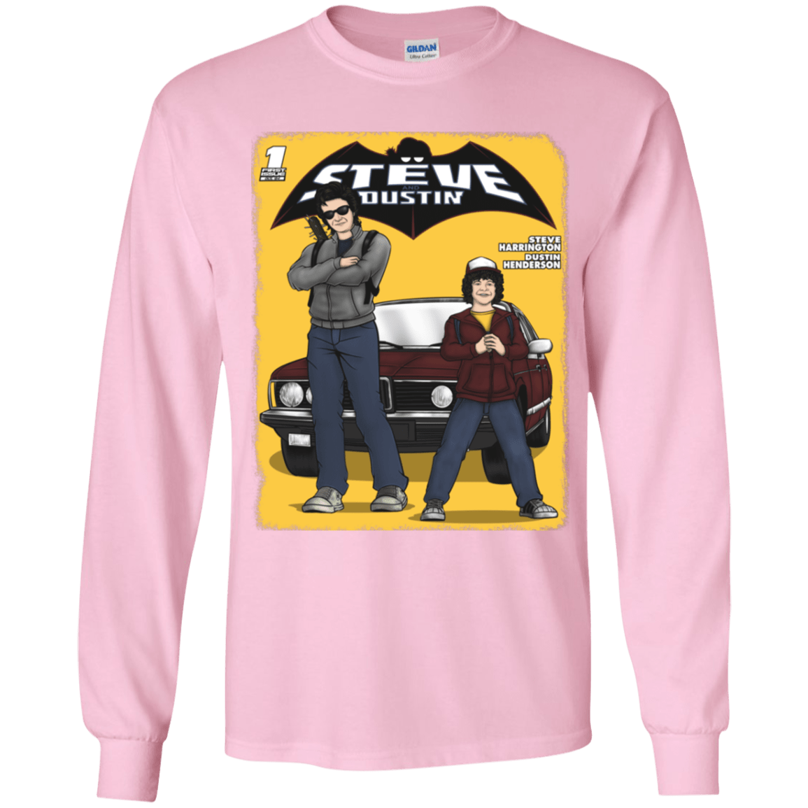T-Shirts Light Pink / YS Strange Duo Youth Long Sleeve T-Shirt