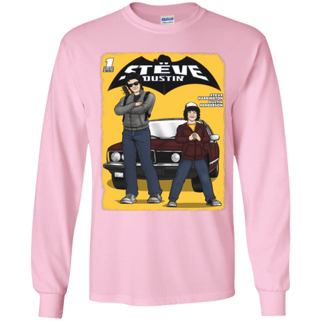 T-Shirts Light Pink / YS Strange Duo Youth Long Sleeve T-Shirt