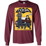 T-Shirts Maroon / YS Strange Duo Youth Long Sleeve T-Shirt