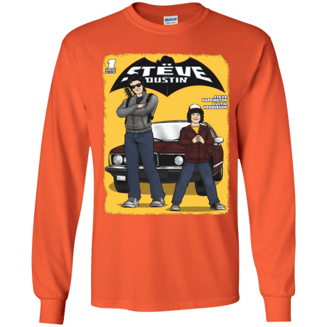 T-Shirts Orange / YS Strange Duo Youth Long Sleeve T-Shirt