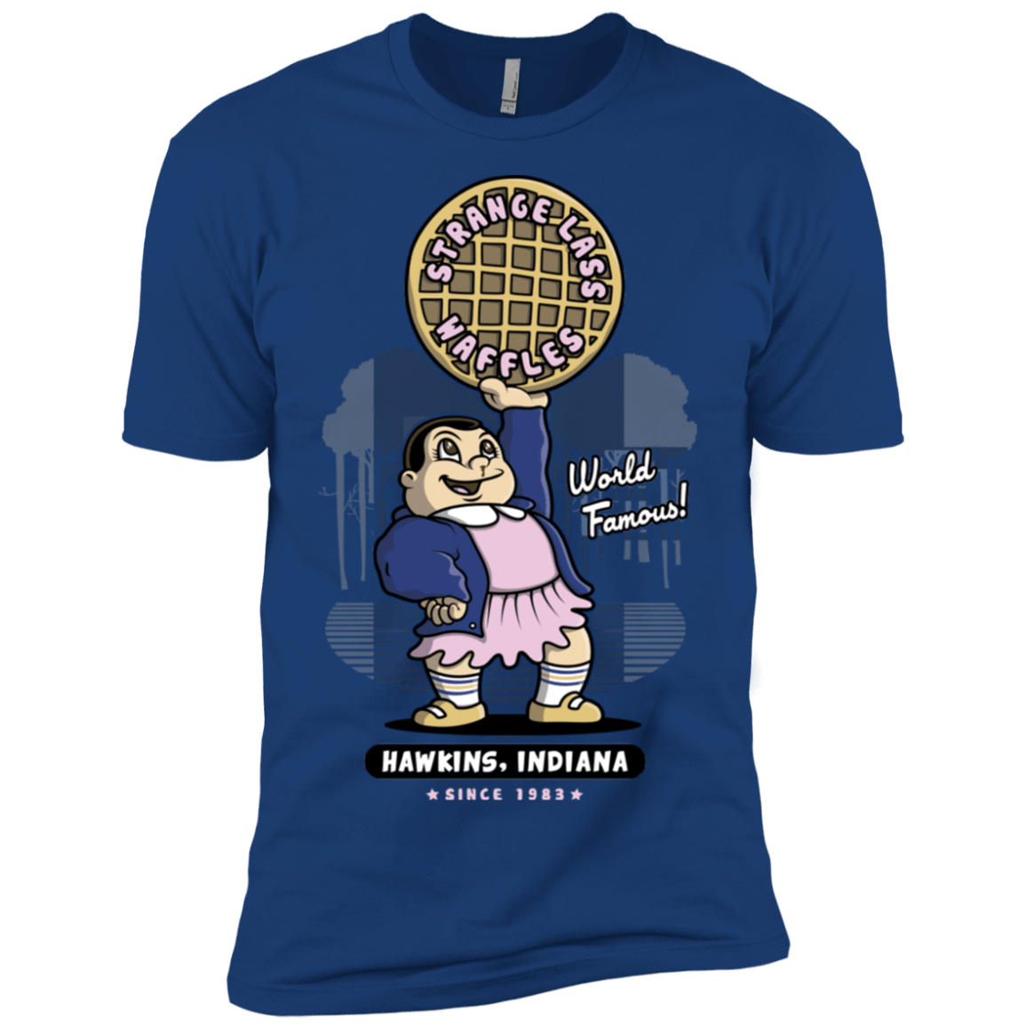 T-Shirts Royal / X-Small Strange Lass Waffles Men's Premium T-Shirt