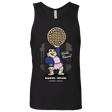 T-Shirts Black / S Strange Lass Waffles Men's Premium Tank Top