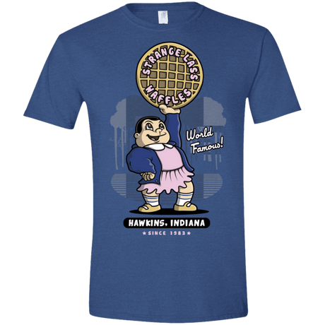 T-Shirts Heather Royal / X-Small Strange Lass Waffles Men's Semi-Fitted Softstyle