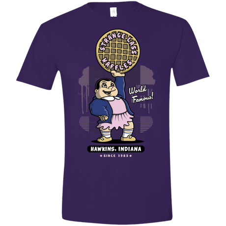T-Shirts Purple / S Strange Lass Waffles Men's Semi-Fitted Softstyle