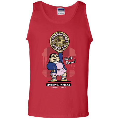 T-Shirts Red / S Strange Lass Waffles Men's Tank Top