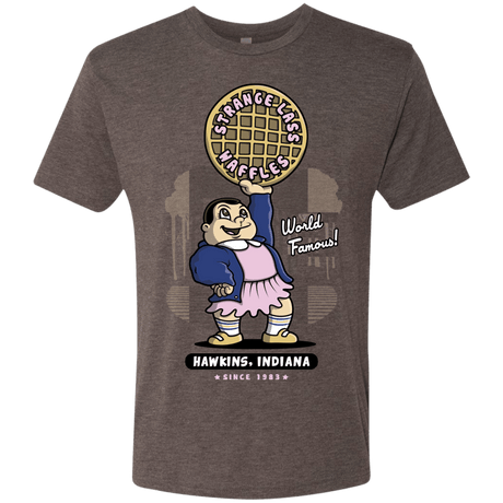 T-Shirts Macchiato / S Strange Lass Waffles Men's Triblend T-Shirt