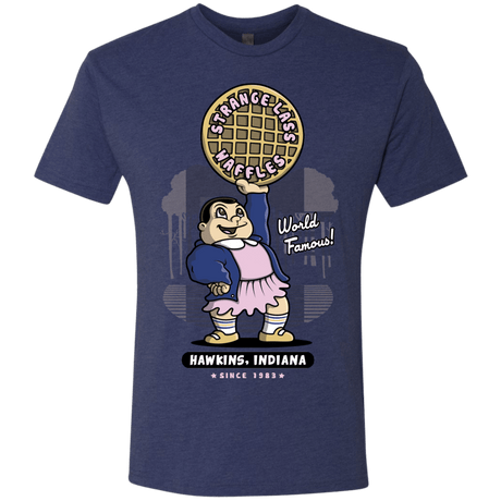 T-Shirts Vintage Navy / S Strange Lass Waffles Men's Triblend T-Shirt