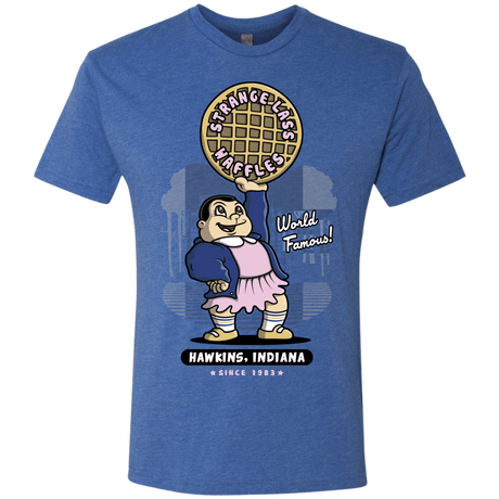 T-Shirts Vintage Royal / S Strange Lass Waffles Men's Triblend T-Shirt