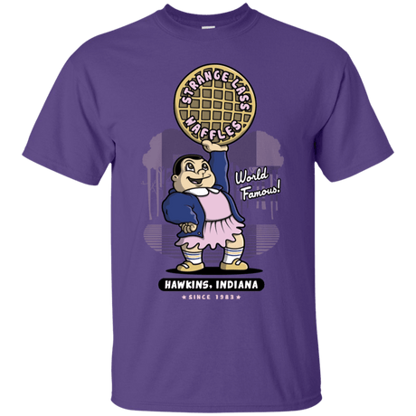 T-Shirts Purple / S Strange Lass Waffles T-Shirt