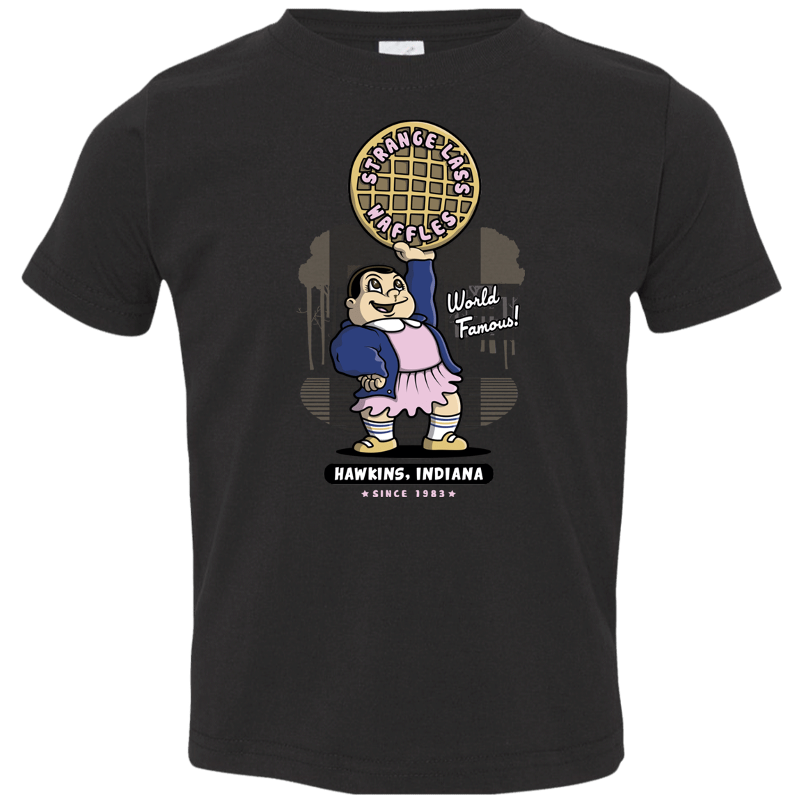 T-Shirts Black / 2T Strange Lass Waffles Toddler Premium T-Shirt