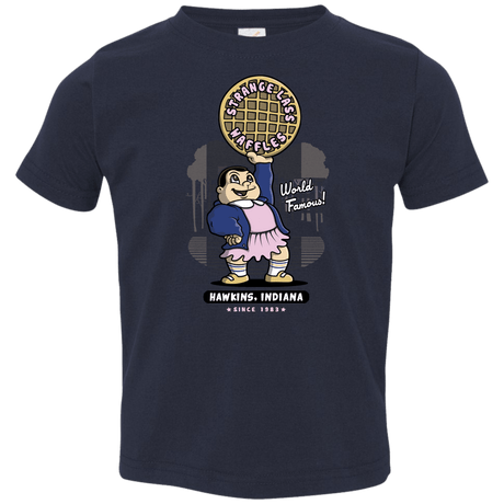 T-Shirts Navy / 2T Strange Lass Waffles Toddler Premium T-Shirt