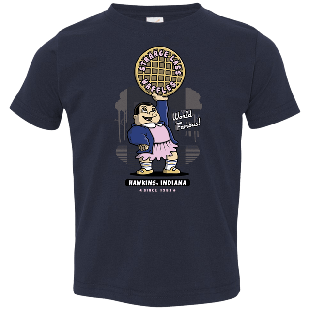 T-Shirts Navy / 2T Strange Lass Waffles Toddler Premium T-Shirt