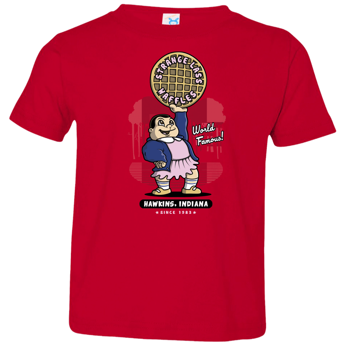 T-Shirts Red / 2T Strange Lass Waffles Toddler Premium T-Shirt