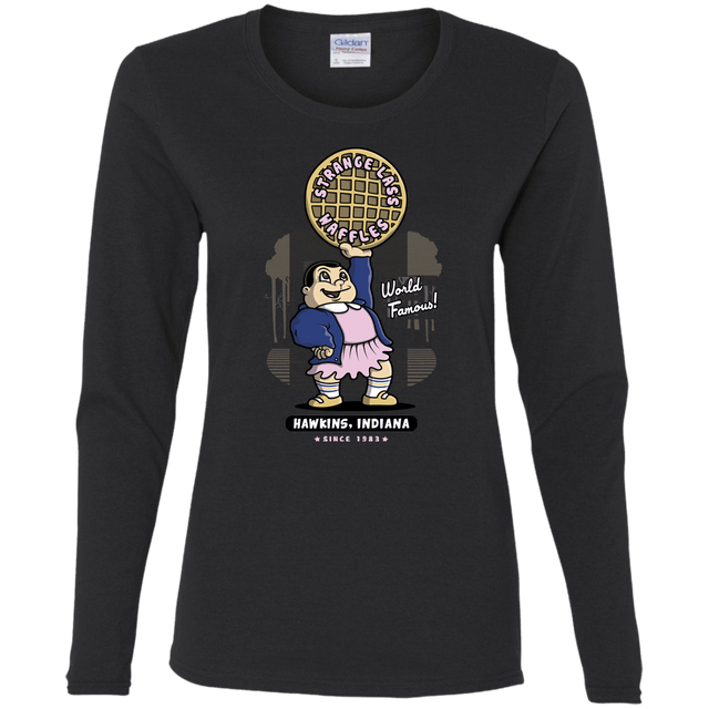 T-Shirts Black / S Strange Lass Waffles Women's Long Sleeve T-Shirt