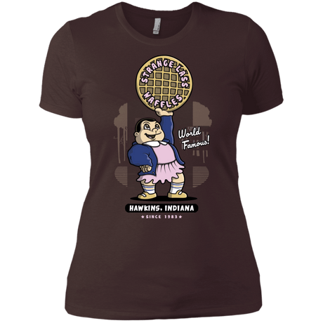 T-Shirts Dark Chocolate / X-Small Strange Lass Waffles Women's Premium T-Shirt