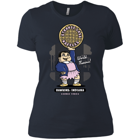 T-Shirts Indigo / X-Small Strange Lass Waffles Women's Premium T-Shirt
