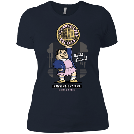 T-Shirts Midnight Navy / X-Small Strange Lass Waffles Women's Premium T-Shirt