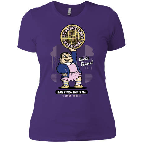 T-Shirts Purple Rush/ / X-Small Strange Lass Waffles Women's Premium T-Shirt