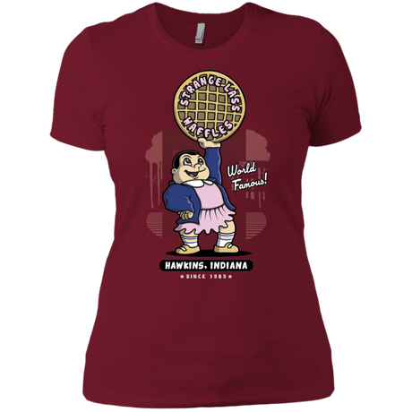 T-Shirts Scarlet / X-Small Strange Lass Waffles Women's Premium T-Shirt