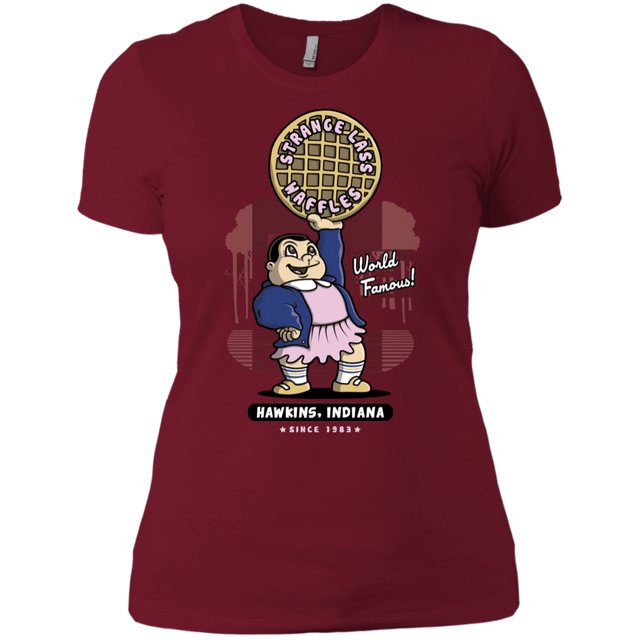 T-Shirts Scarlet / X-Small Strange Lass Waffles Women's Premium T-Shirt
