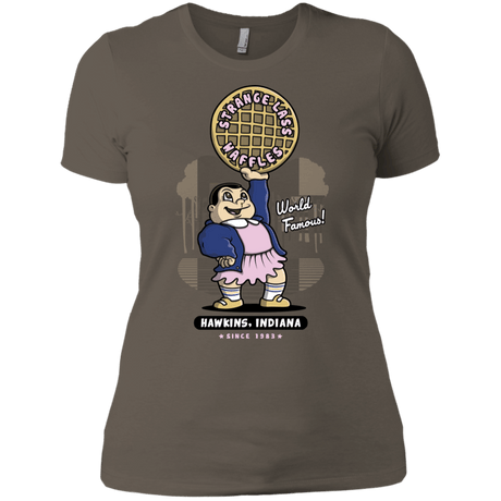 T-Shirts Warm Grey / X-Small Strange Lass Waffles Women's Premium T-Shirt