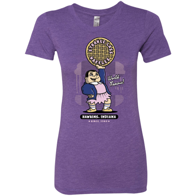 T-Shirts Purple Rush / S Strange Lass Waffles Women's Triblend T-Shirt