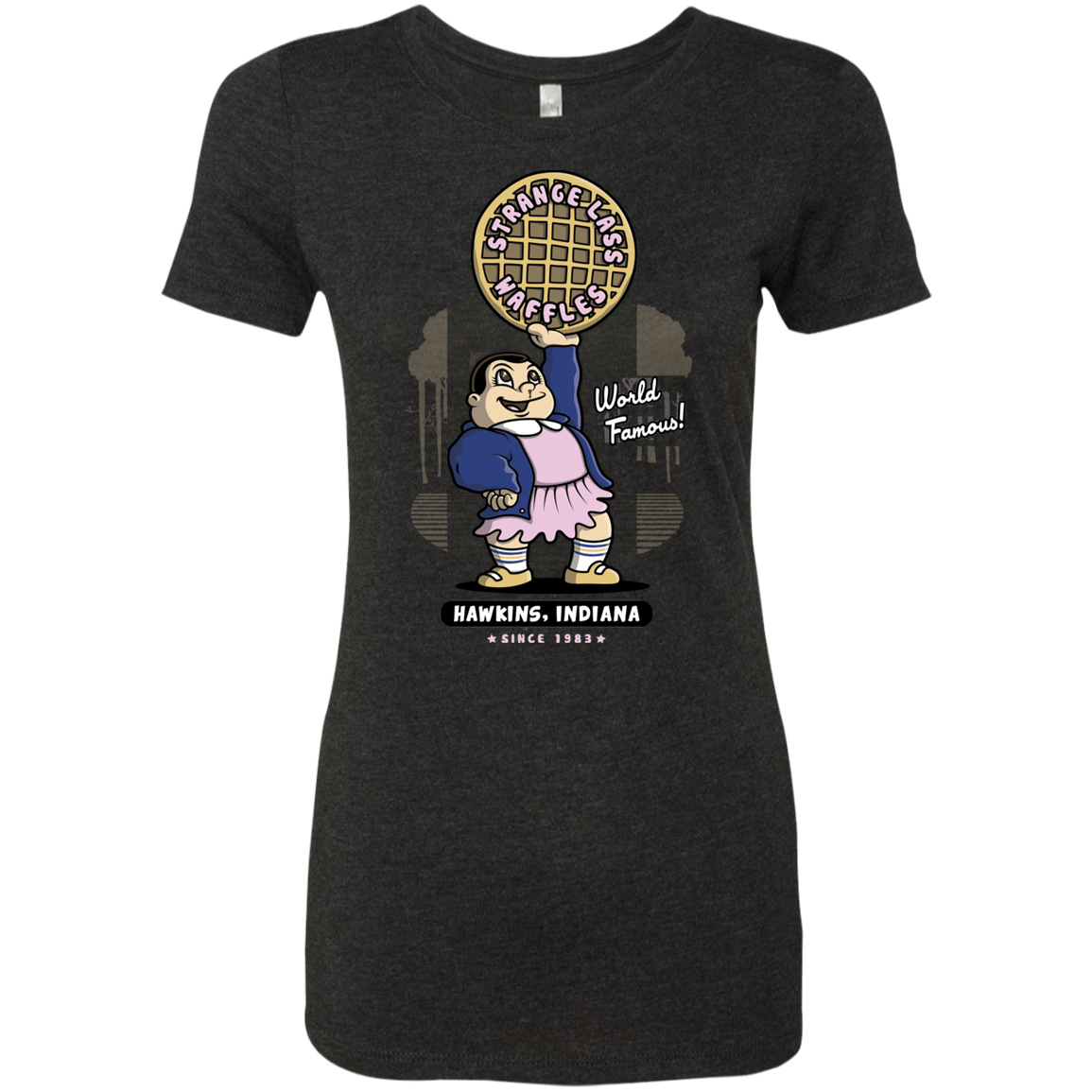 T-Shirts Vintage Black / S Strange Lass Waffles Women's Triblend T-Shirt