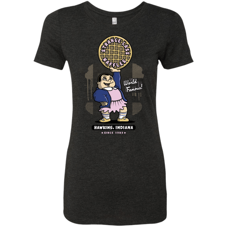 T-Shirts Vintage Black / S Strange Lass Waffles Women's Triblend T-Shirt