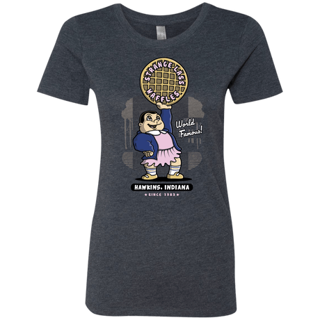 T-Shirts Vintage Navy / S Strange Lass Waffles Women's Triblend T-Shirt