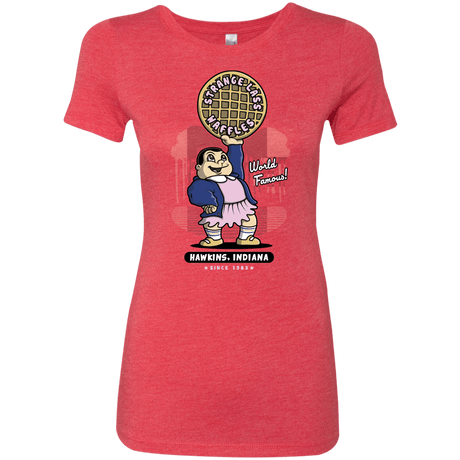 T-Shirts Vintage Red / S Strange Lass Waffles Women's Triblend T-Shirt