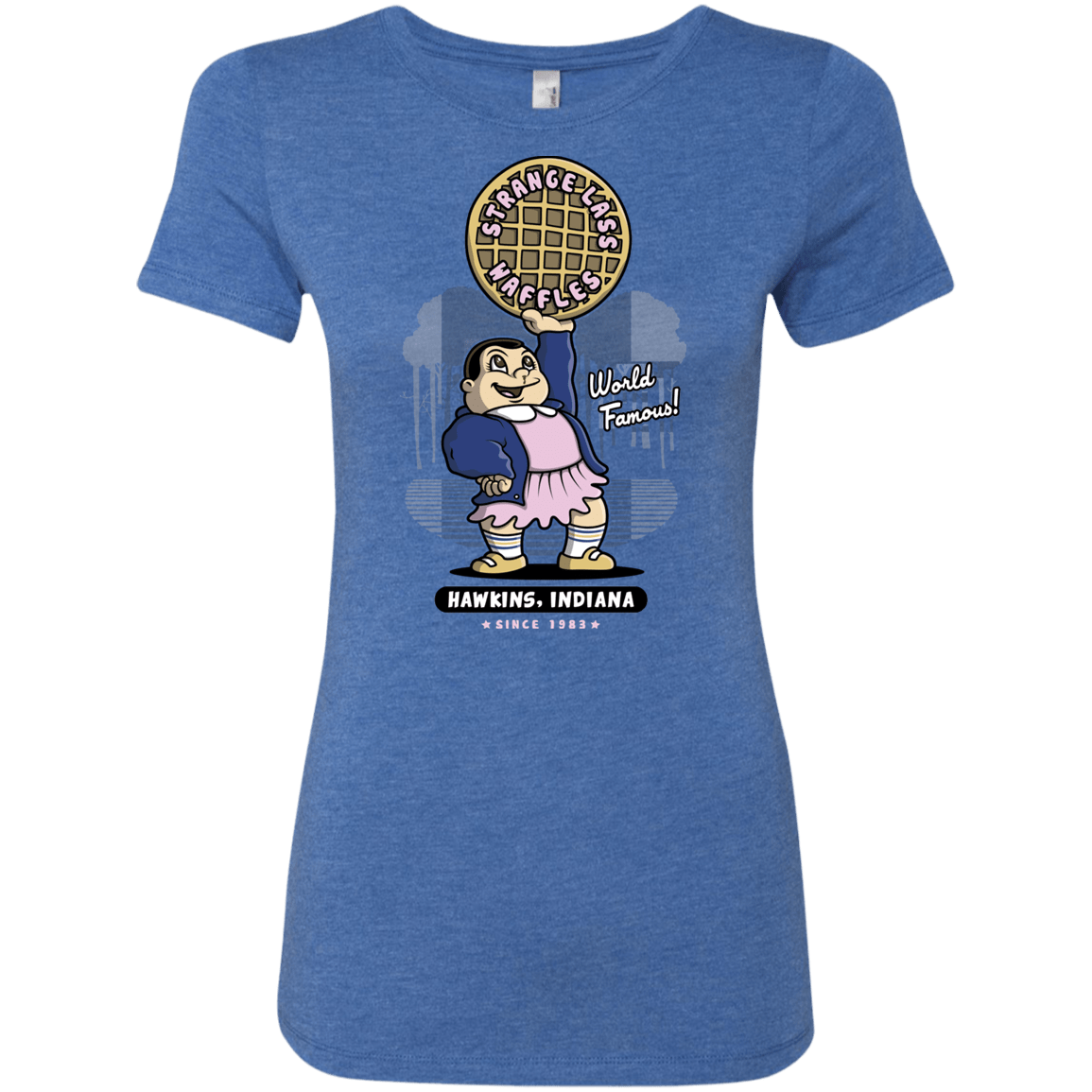 T-Shirts Vintage Royal / S Strange Lass Waffles Women's Triblend T-Shirt