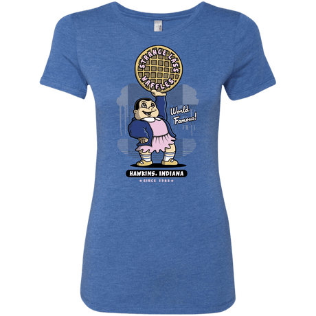 T-Shirts Vintage Royal / S Strange Lass Waffles Women's Triblend T-Shirt