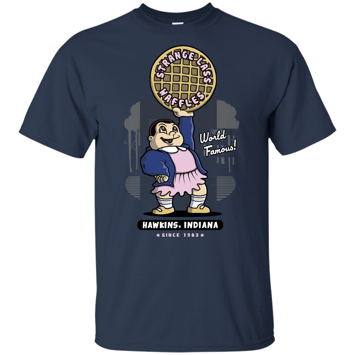 T-Shirts Navy / YXS Strange Lass Waffles Youth T-Shirt