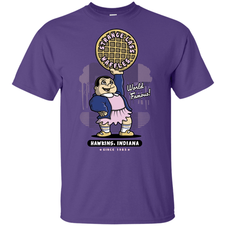 T-Shirts Purple / YXS Strange Lass Waffles Youth T-Shirt