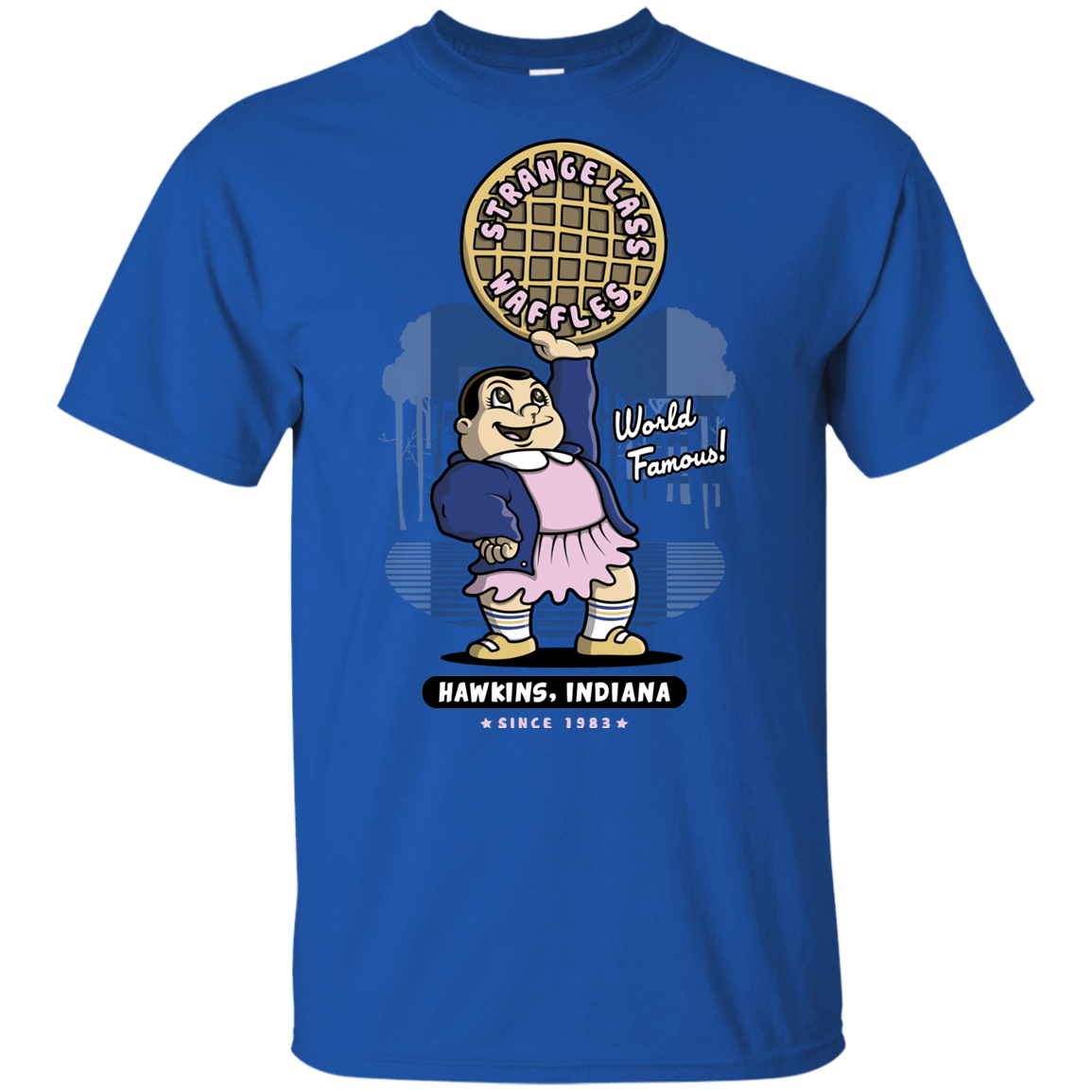 T-Shirts Royal / YXS Strange Lass Waffles Youth T-Shirt