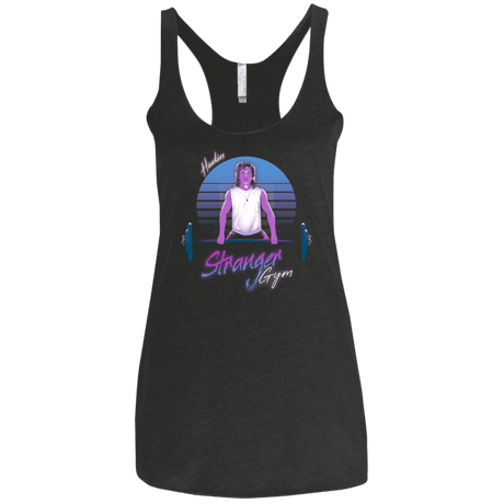 T-Shirts Vintage Black / X-Small Stranger Gym Women's Triblend Racerback Tank