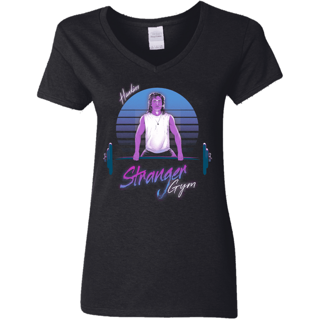 T-Shirts Black / S Stranger Gym Women's V-Neck T-Shirt