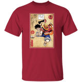 T-Shirts Cardinal / S Straw Hat Captain Woodblock T-Shirt