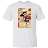 T-Shirts White / S Straw Hat Captain Woodblock T-Shirt