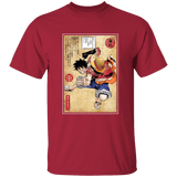 T-Shirts Cardinal / YXS Straw Hat Captain Woodblock Youth T-Shirt