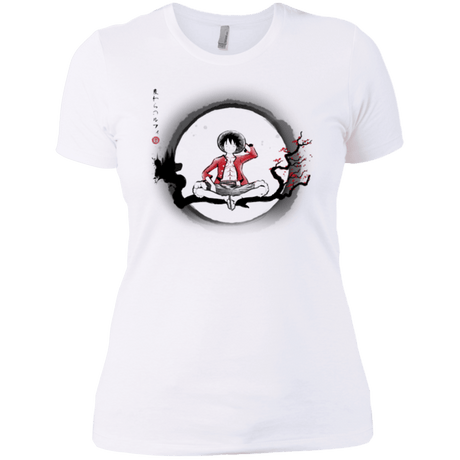 T-Shirts White / X-Small Straw Hat Pirate Women's Premium T-Shirt