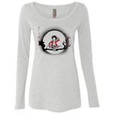 T-Shirts Heather White / Small Straw Hat Pirate Women's Triblend Long Sleeve Shirt