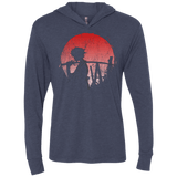 T-Shirts Vintage Navy / X-Small Stray dog mugan Triblend Long Sleeve Hoodie Tee