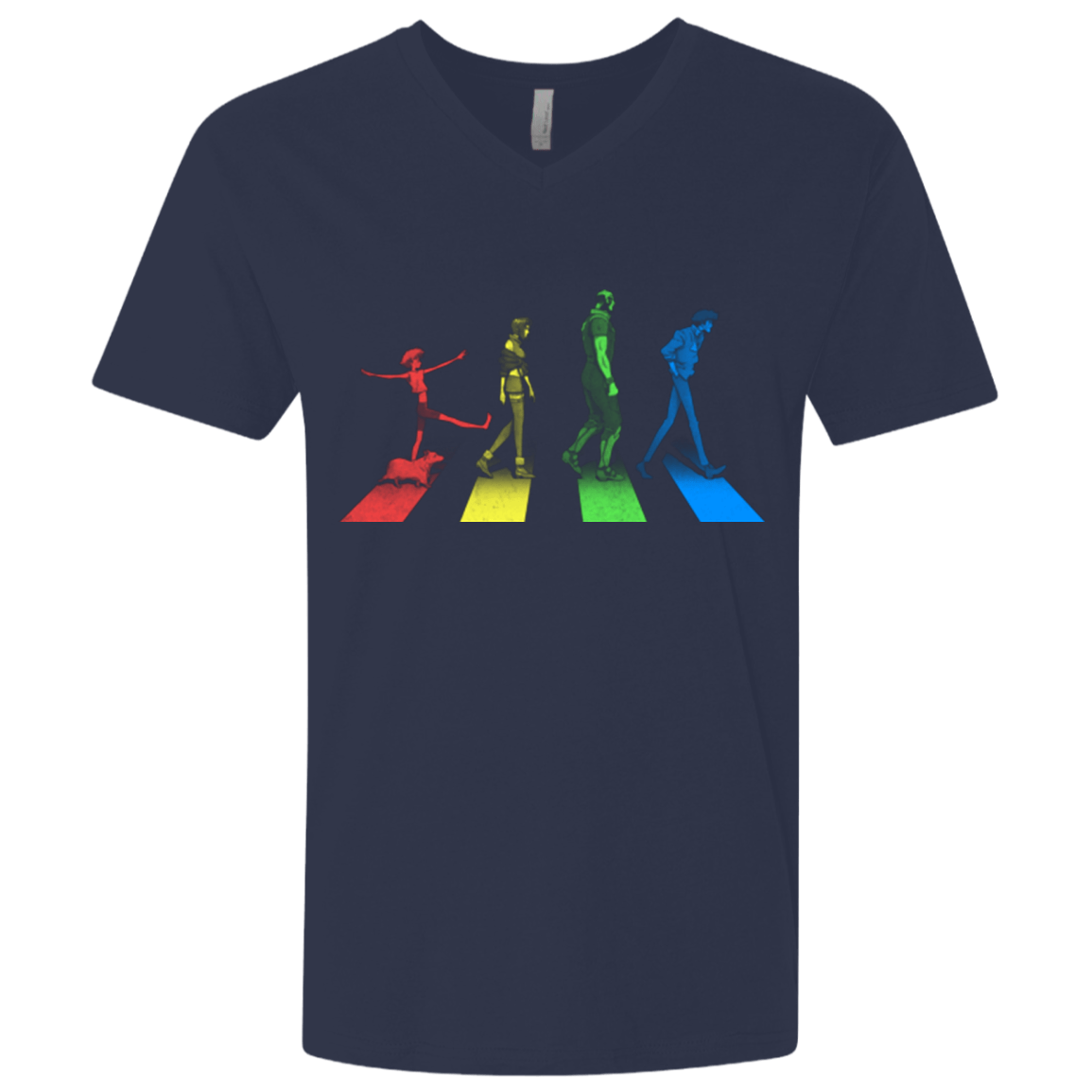 T-Shirts Midnight Navy / X-Small Stray Dog Strut Men's Premium V-Neck