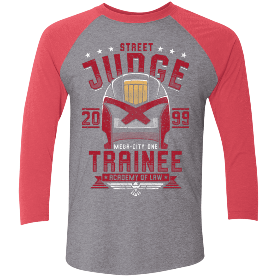 T-Shirts Premium Heather/ Vintage Red / X-Small Street Judge Men's Triblend 3/4 Sleeve